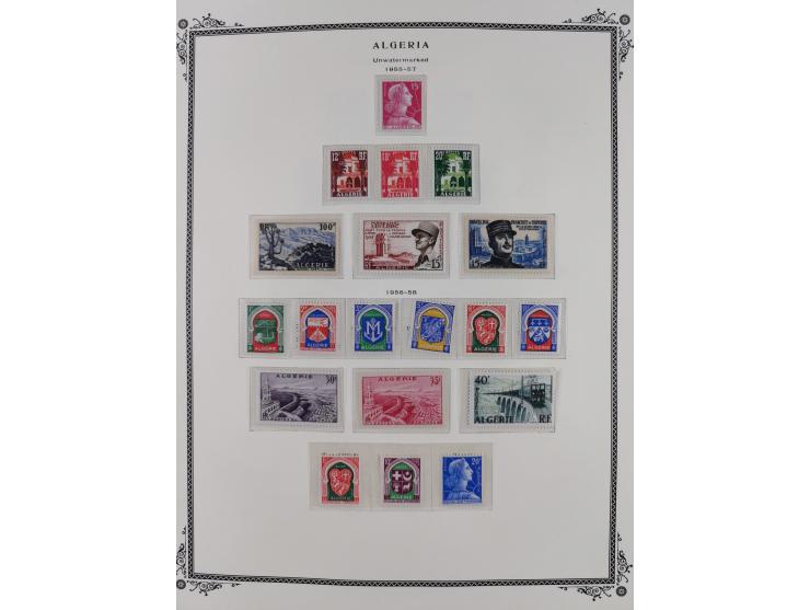 1924/57, Collection on Scott album leaves mint and used starting overprinted issues 1924, largely complete with good part pos