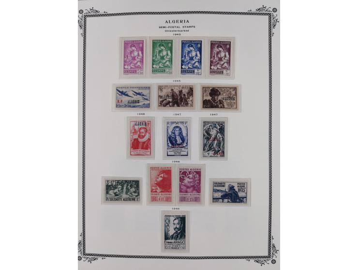 1924/57, Collection on Scott album leaves mint and used starting overprinted issues 1924, largely complete with good part pos