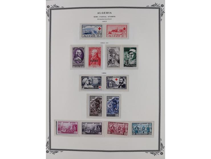 1924/57, Collection on Scott album leaves mint and used starting overprinted issues 1924, largely complete with good part pos