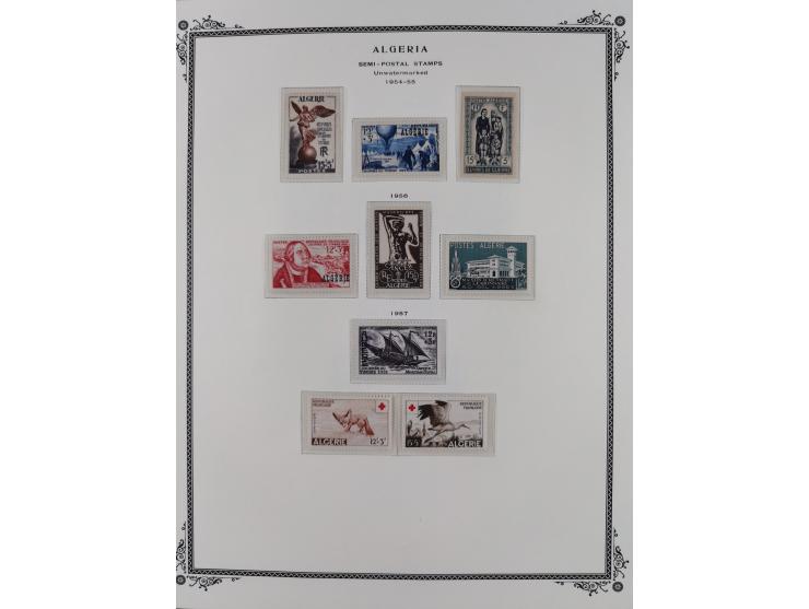 1924/57, Collection on Scott album leaves mint and used starting overprinted issues 1924, largely complete with good part pos