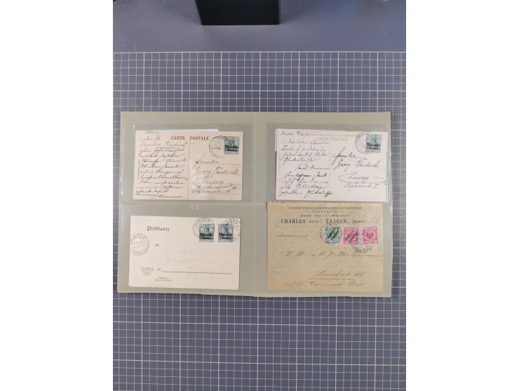 1886/1914 (ca.), Partie mit über 55 Briefen und Karten, Schwerpunt Deutsche Post in der Türkei, Togo und Marocco, interessant