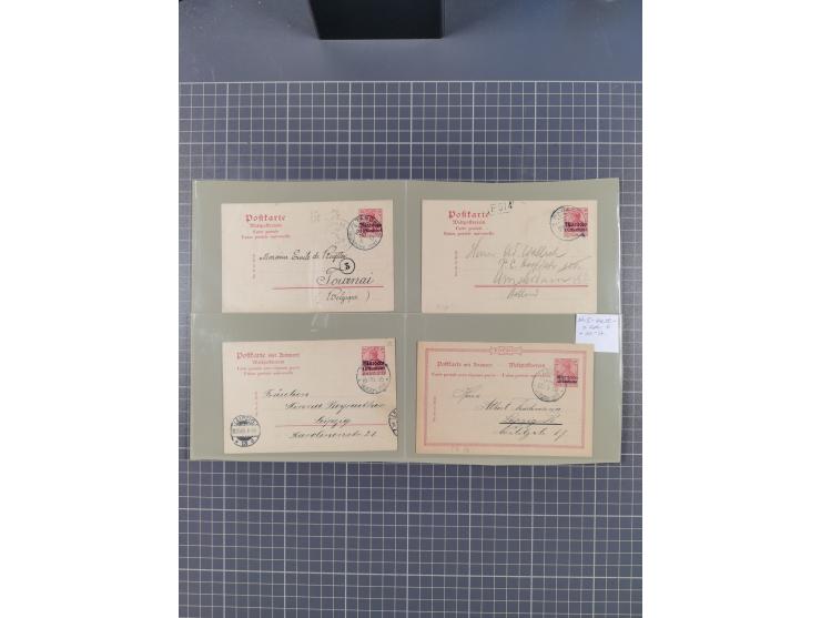 1886/1914 (ca.), Partie mit über 55 Briefen und Karten, Schwerpunt Deutsche Post in der Türkei, Togo und Marocco, interessant