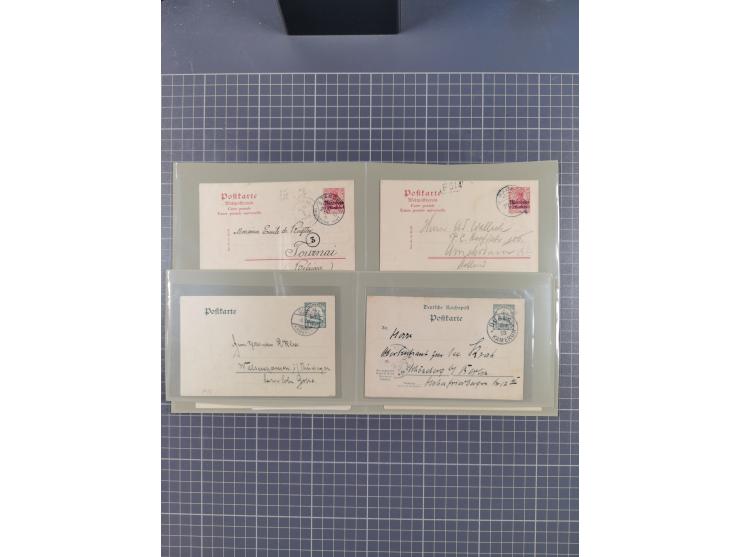 1886/1914 (ca.), Partie mit über 55 Briefen und Karten, Schwerpunt Deutsche Post in der Türkei, Togo und Marocco, interessant