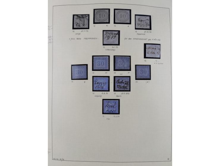 1872/1923, ungebrauchte, postfrische und gestempelte sehr reichhaltige Sammlung, vieles doppelt oder vielfach vorhanden, dabe