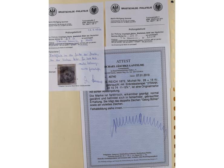 1872/1923, ungebrauchte, postfrische und gestempelte sehr reichhaltige Sammlung, vieles doppelt oder vielfach vorhanden, dabe