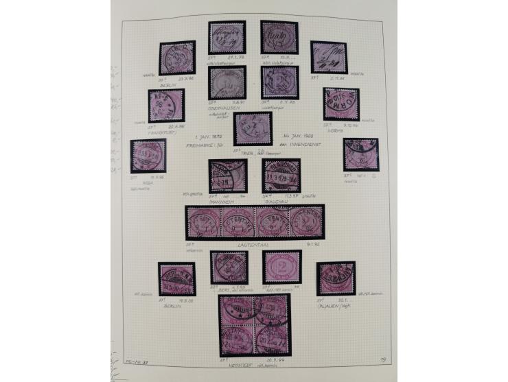 1872/1923, ungebrauchte, postfrische und gestempelte sehr reichhaltige Sammlung, vieles doppelt oder vielfach vorhanden, dabe