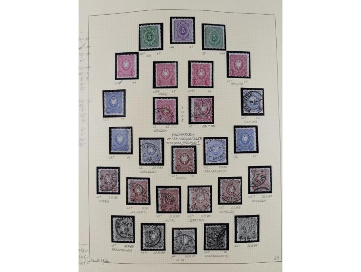 1872/1923, ungebrauchte, postfrische und gestempelte sehr reichhaltige Sammlung, vieles doppelt oder vielfach vorhanden, dabe