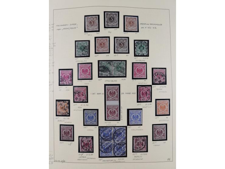 1872/1923, ungebrauchte, postfrische und gestempelte sehr reichhaltige Sammlung, vieles doppelt oder vielfach vorhanden, dabe