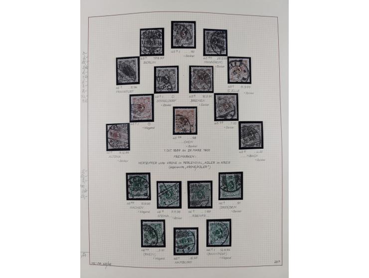 1872/1923, ungebrauchte, postfrische und gestempelte sehr reichhaltige Sammlung, vieles doppelt oder vielfach vorhanden, dabe