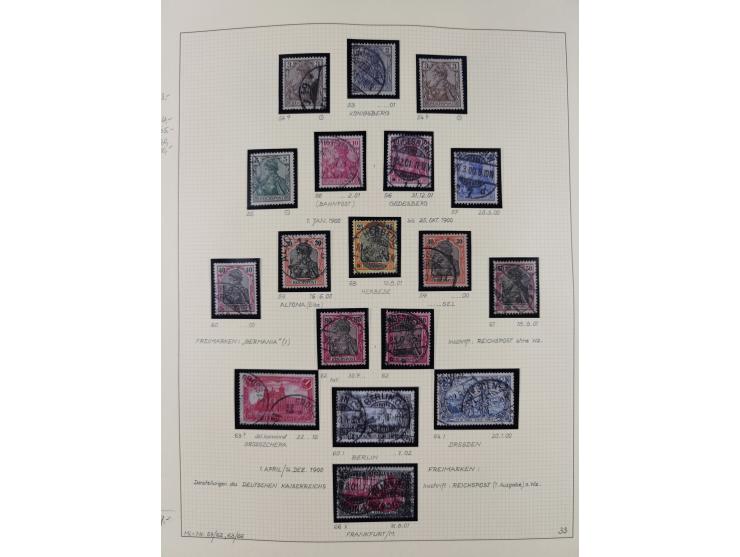 1872/1923, ungebrauchte, postfrische und gestempelte sehr reichhaltige Sammlung, vieles doppelt oder vielfach vorhanden, dabe