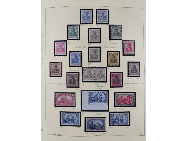 1872/1923, ungebrauchte, postfrische und gestempelte sehr reichhaltige Sammlung, vieles doppelt oder vielfach vorhanden, dabe