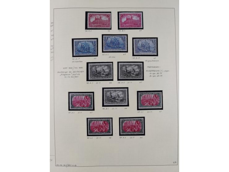 1872/1923, ungebrauchte, postfrische und gestempelte sehr reichhaltige Sammlung, vieles doppelt oder vielfach vorhanden, dabe