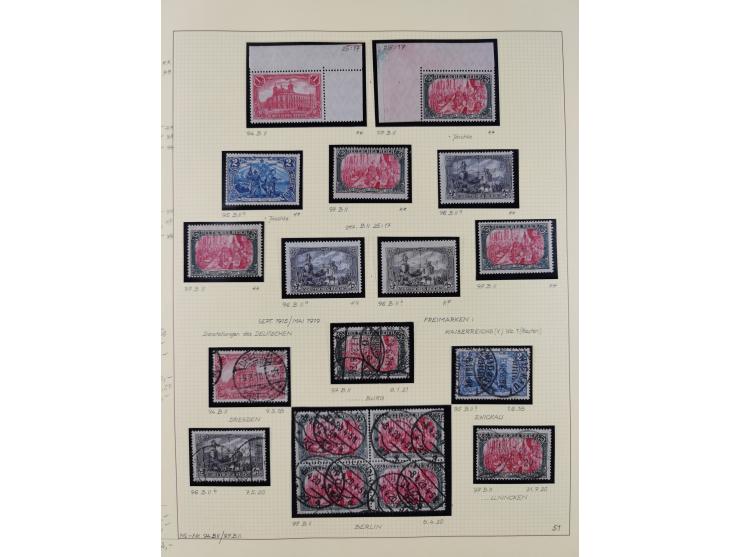 1872/1923, ungebrauchte, postfrische und gestempelte sehr reichhaltige Sammlung, vieles doppelt oder vielfach vorhanden, dabe