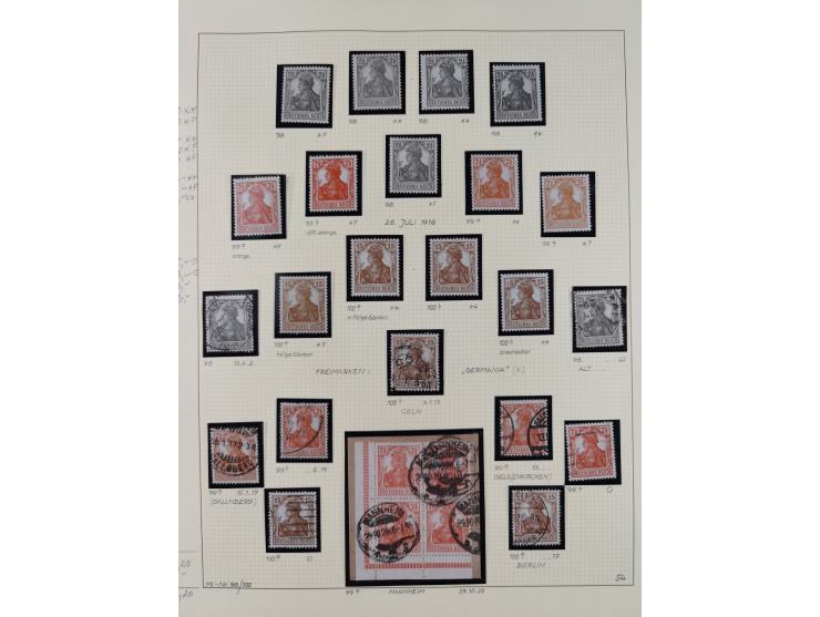 1872/1923, ungebrauchte, postfrische und gestempelte sehr reichhaltige Sammlung, vieles doppelt oder vielfach vorhanden, dabe