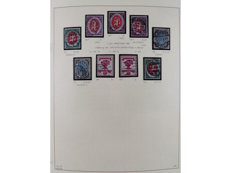 1872/1923, ungebrauchte, postfrische und gestempelte sehr reichhaltige Sammlung, vieles doppelt oder vielfach vorhanden, dabe