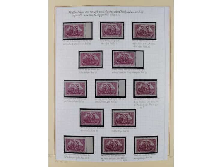 1872/1923, ungebrauchte, postfrische und gestempelte sehr reichhaltige Sammlung, vieles doppelt oder vielfach vorhanden, dabe