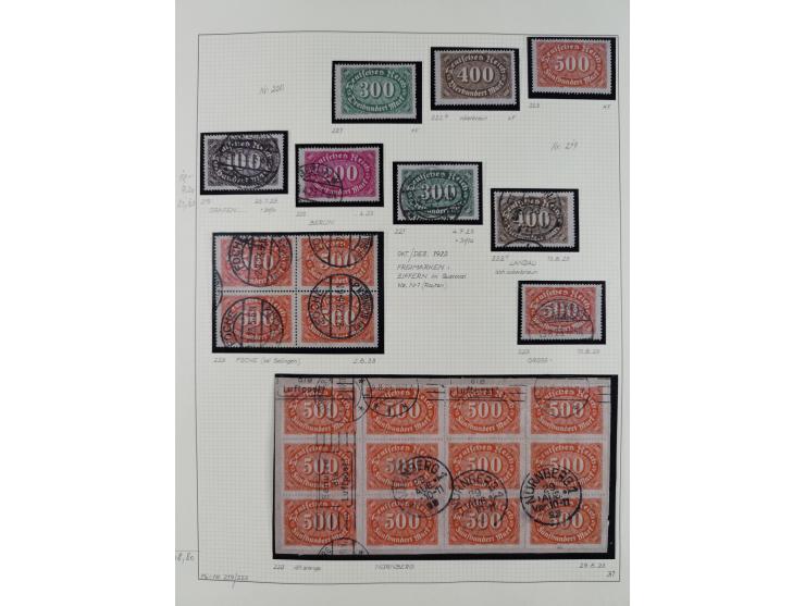 1872/1923, ungebrauchte, postfrische und gestempelte sehr reichhaltige Sammlung, vieles doppelt oder vielfach vorhanden, dabe