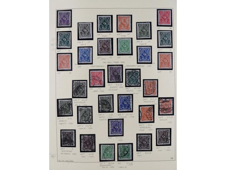 1872/1923, ungebrauchte, postfrische und gestempelte sehr reichhaltige Sammlung, vieles doppelt oder vielfach vorhanden, dabe