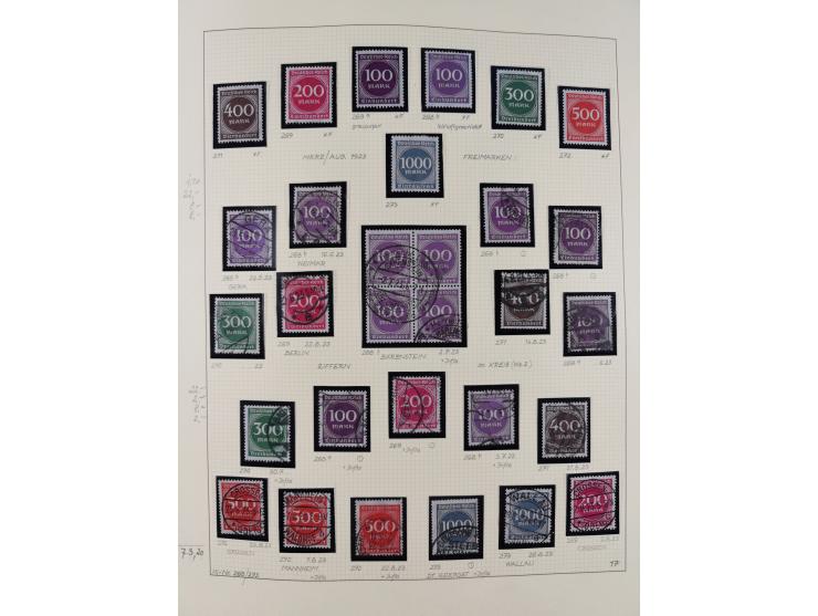 1872/1923, ungebrauchte, postfrische und gestempelte sehr reichhaltige Sammlung, vieles doppelt oder vielfach vorhanden, dabe