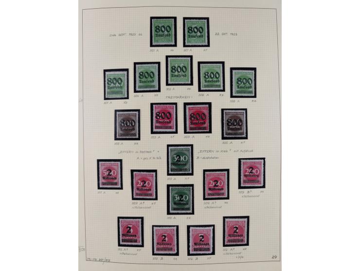 1872/1923, ungebrauchte, postfrische und gestempelte sehr reichhaltige Sammlung, vieles doppelt oder vielfach vorhanden, dabe