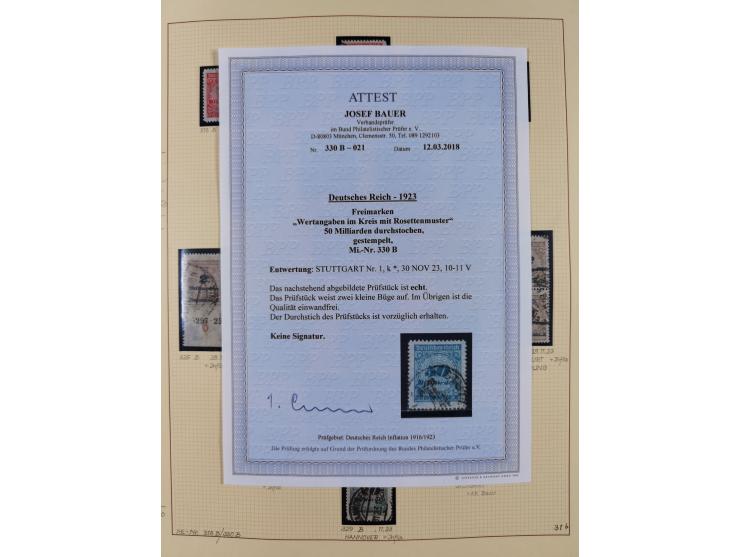 1872/1923, ungebrauchte, postfrische und gestempelte sehr reichhaltige Sammlung, vieles doppelt oder vielfach vorhanden, dabe
