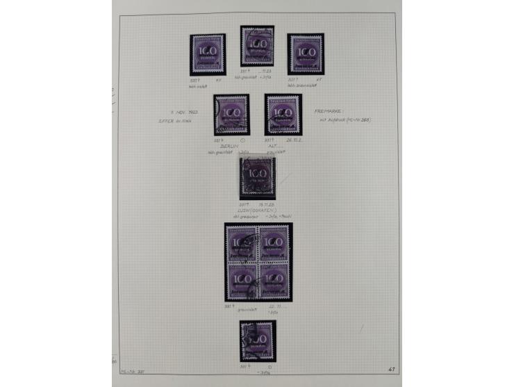 1872/1923, ungebrauchte, postfrische und gestempelte sehr reichhaltige Sammlung, vieles doppelt oder vielfach vorhanden, dabe