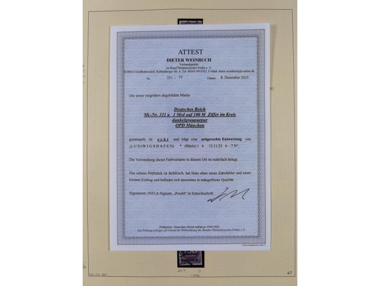 1872/1923, ungebrauchte, postfrische und gestempelte sehr reichhaltige Sammlung, vieles doppelt oder vielfach vorhanden, dabe
