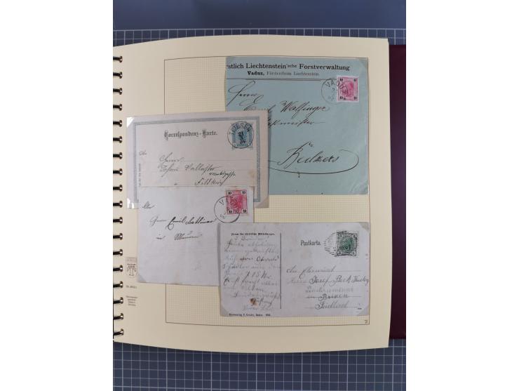 1856/1995, sehr umfangreiche Sammlung in 24 Bänden, dabei kleiner Teil Vor- und Mitläufer mit Belegen, Mi. 1-3 überkomplett u