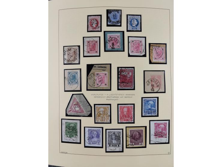 1856/1995, sehr umfangreiche Sammlung in 24 Bänden, dabei kleiner Teil Vor- und Mitläufer mit Belegen, Mi. 1-3 überkomplett u