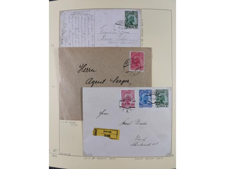 1856/1995, sehr umfangreiche Sammlung in 24 Bänden, dabei kleiner Teil Vor- und Mitläufer mit Belegen, Mi. 1-3 überkomplett u