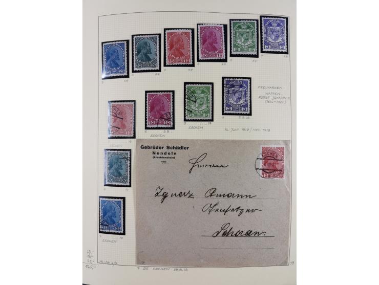 1856/1995, sehr umfangreiche Sammlung in 24 Bänden, dabei kleiner Teil Vor- und Mitläufer mit Belegen, Mi. 1-3 überkomplett u