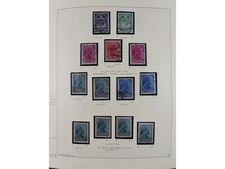 1856/1995, sehr umfangreiche Sammlung in 24 Bänden, dabei kleiner Teil Vor- und Mitläufer mit Belegen, Mi. 1-3 überkomplett u