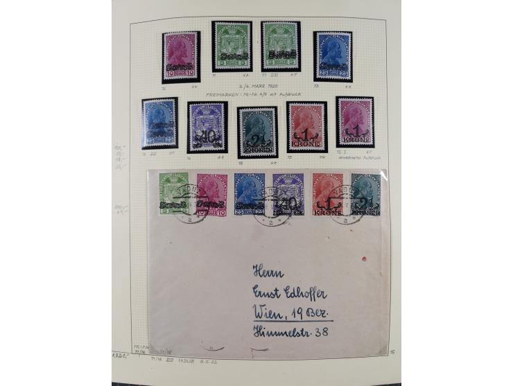 1856/1995, sehr umfangreiche Sammlung in 24 Bänden, dabei kleiner Teil Vor- und Mitläufer mit Belegen, Mi. 1-3 überkomplett u