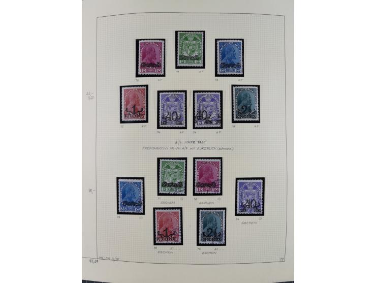 1856/1995, sehr umfangreiche Sammlung in 24 Bänden, dabei kleiner Teil Vor- und Mitläufer mit Belegen, Mi. 1-3 überkomplett u