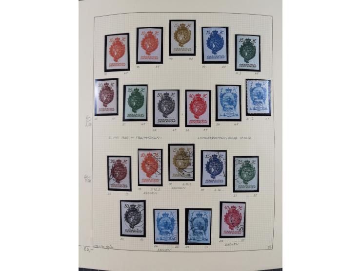 1856/1995, sehr umfangreiche Sammlung in 24 Bänden, dabei kleiner Teil Vor- und Mitläufer mit Belegen, Mi. 1-3 überkomplett u