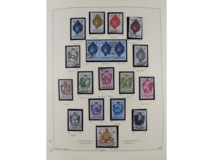 1856/1995, sehr umfangreiche Sammlung in 24 Bänden, dabei kleiner Teil Vor- und Mitläufer mit Belegen, Mi. 1-3 überkomplett u