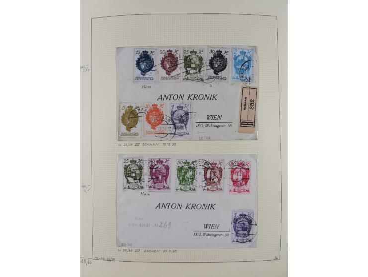 1856/1995, sehr umfangreiche Sammlung in 24 Bänden, dabei kleiner Teil Vor- und Mitläufer mit Belegen, Mi. 1-3 überkomplett u