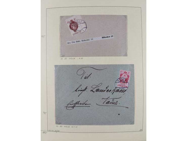 1856/1995, sehr umfangreiche Sammlung in 24 Bänden, dabei kleiner Teil Vor- und Mitläufer mit Belegen, Mi. 1-3 überkomplett u