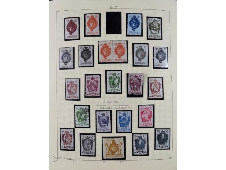 1856/1995, sehr umfangreiche Sammlung in 24 Bänden, dabei kleiner Teil Vor- und Mitläufer mit Belegen, Mi. 1-3 überkomplett u