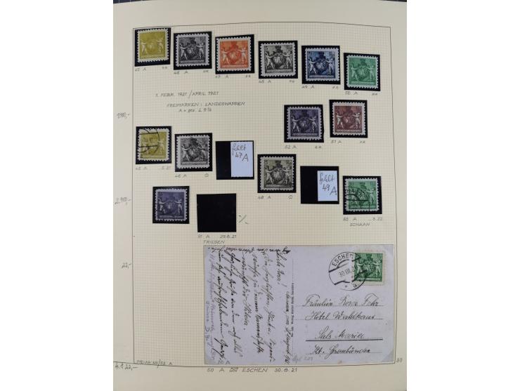 1856/1995, sehr umfangreiche Sammlung in 24 Bänden, dabei kleiner Teil Vor- und Mitläufer mit Belegen, Mi. 1-3 überkomplett u