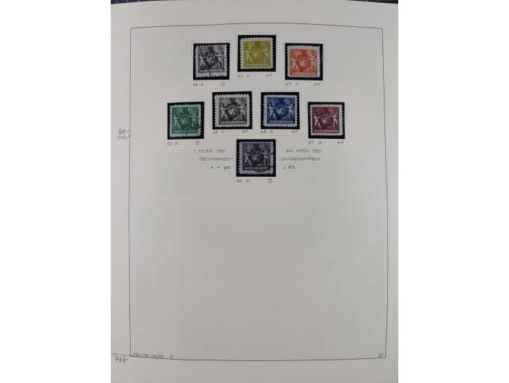 1856/1995, sehr umfangreiche Sammlung in 24 Bänden, dabei kleiner Teil Vor- und Mitläufer mit Belegen, Mi. 1-3 überkomplett u