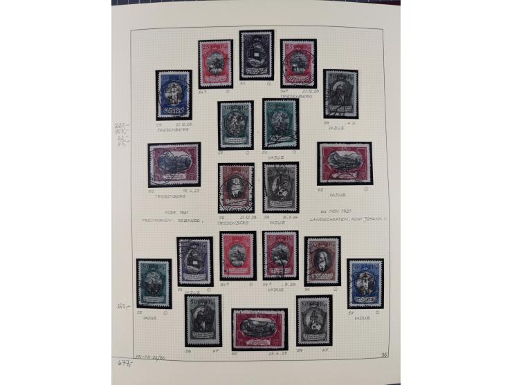 1856/1995, sehr umfangreiche Sammlung in 24 Bänden, dabei kleiner Teil Vor- und Mitläufer mit Belegen, Mi. 1-3 überkomplett u