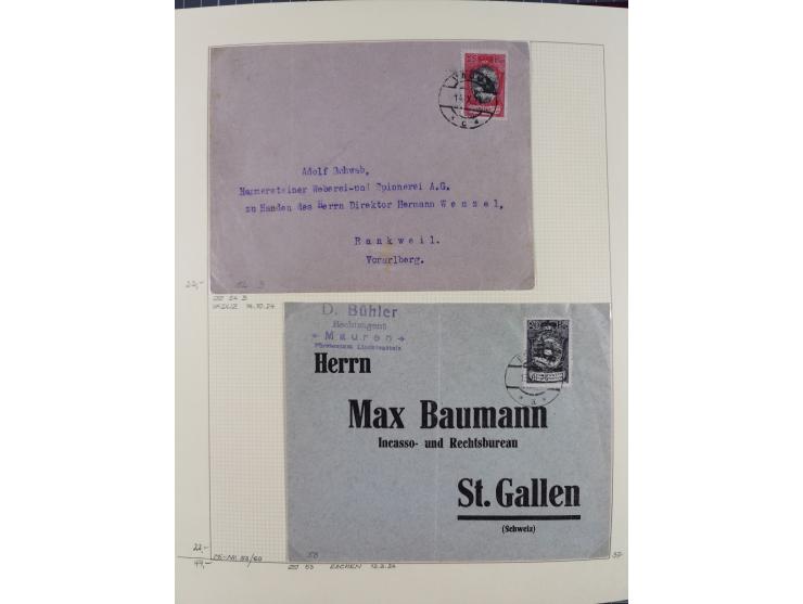 1856/1995, sehr umfangreiche Sammlung in 24 Bänden, dabei kleiner Teil Vor- und Mitläufer mit Belegen, Mi. 1-3 überkomplett u