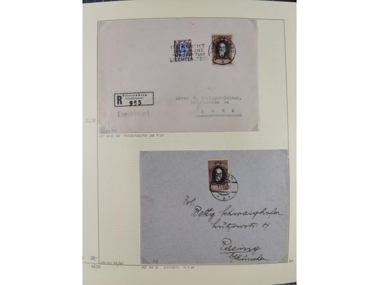 1856/1995, sehr umfangreiche Sammlung in 24 Bänden, dabei kleiner Teil Vor- und Mitläufer mit Belegen, Mi. 1-3 überkomplett u