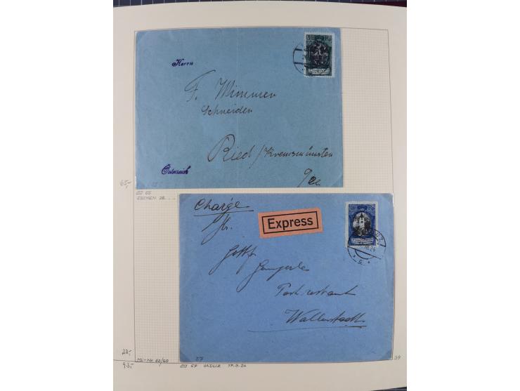 1856/1995, sehr umfangreiche Sammlung in 24 Bänden, dabei kleiner Teil Vor- und Mitläufer mit Belegen, Mi. 1-3 überkomplett u