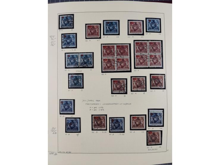 1856/1995, sehr umfangreiche Sammlung in 24 Bänden, dabei kleiner Teil Vor- und Mitläufer mit Belegen, Mi. 1-3 überkomplett u