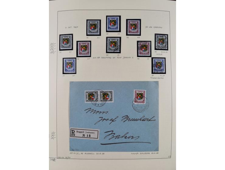 1856/1995, sehr umfangreiche Sammlung in 24 Bänden, dabei kleiner Teil Vor- und Mitläufer mit Belegen, Mi. 1-3 überkomplett u