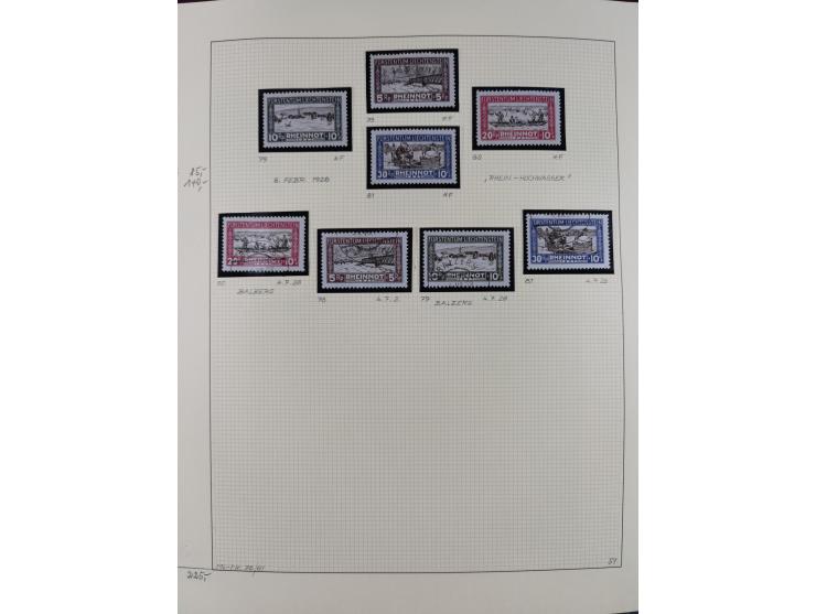 1856/1995, sehr umfangreiche Sammlung in 24 Bänden, dabei kleiner Teil Vor- und Mitläufer mit Belegen, Mi. 1-3 überkomplett u