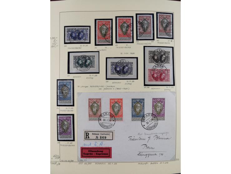 1856/1995, sehr umfangreiche Sammlung in 24 Bänden, dabei kleiner Teil Vor- und Mitläufer mit Belegen, Mi. 1-3 überkomplett u