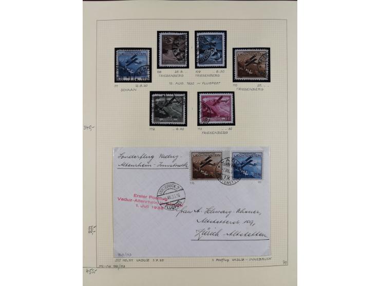 1856/1995, sehr umfangreiche Sammlung in 24 Bänden, dabei kleiner Teil Vor- und Mitläufer mit Belegen, Mi. 1-3 überkomplett u